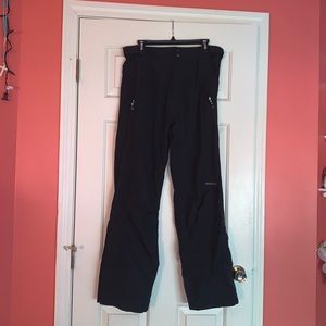 Mens black AFRC ski pants with GORE-TEX waterproof protection